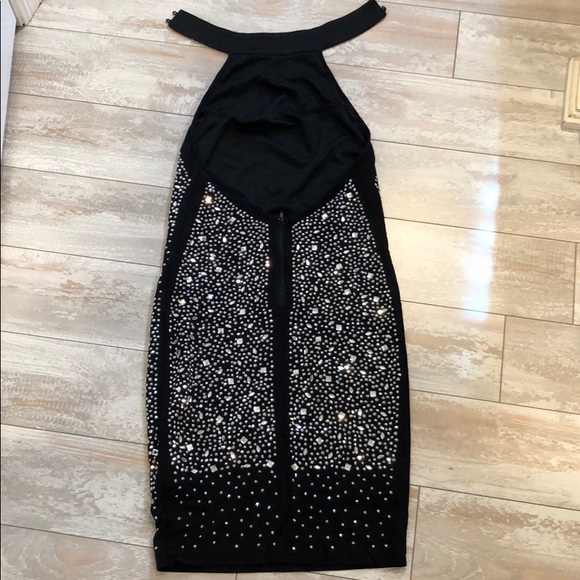 Rhine stone halter neck dress - Picture 3 of 3